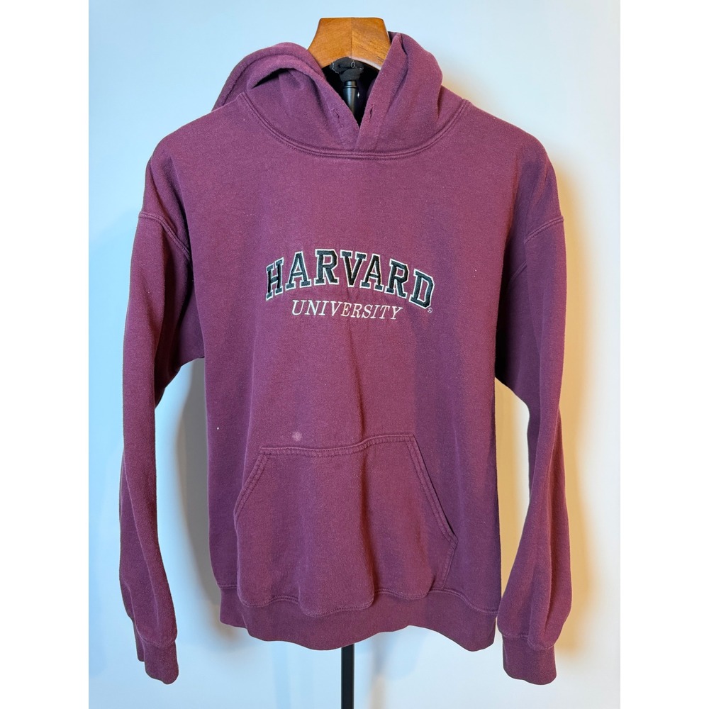 Gildan Heavy Blend Harvard University Hoodie Maroon Mens Medium Collegiate
